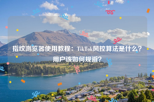 指纹浏览器使用教程：TikTok风控算法是什么？用户该如何规避？